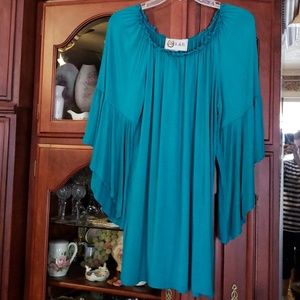 Beautiful batwing off shoulder boho top